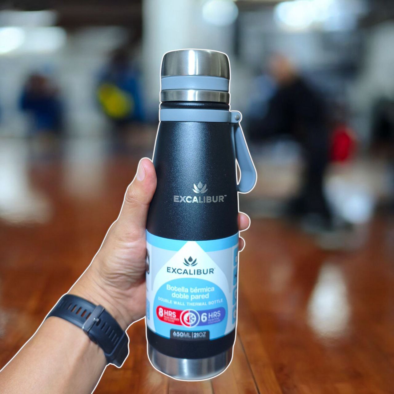 BOTELLA ISOTERMICA EXCALIBUR 650 ML MANTIENE FRIO CALIENTE 6/8 HORAS
