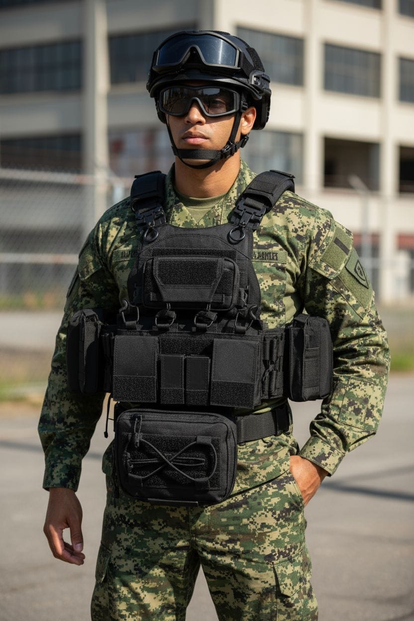 CHALECO TACTICO MODULAR ALPHA ACCESORIOS DESMONTABLES