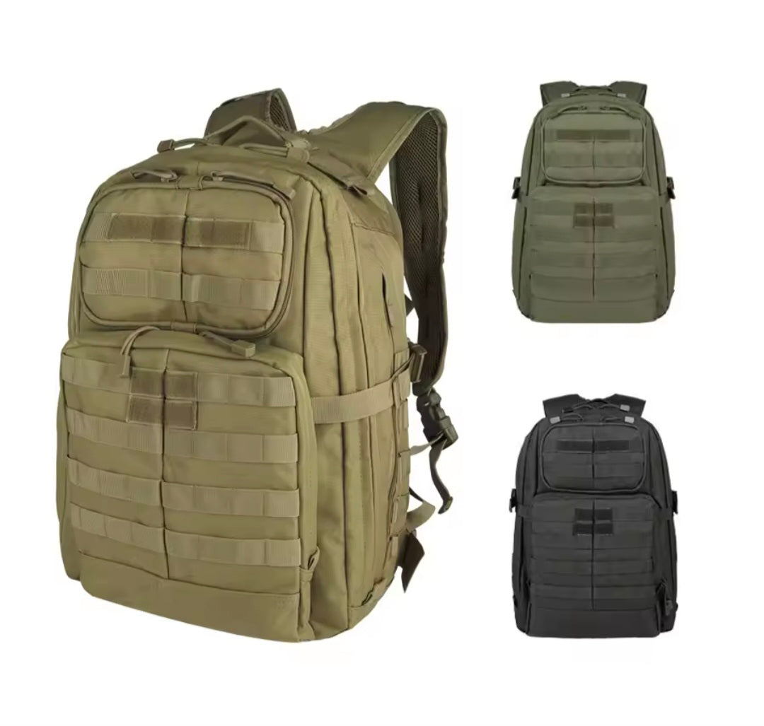 MOCHILA TACTICA DEPORTIVA MOLLE 50 LITROS MULTIDEPOSTLITOS ANILLOS DE SUJECION PECHERA Y DE CINTURA AJUSTES LATERALES /EXPANSIBLE