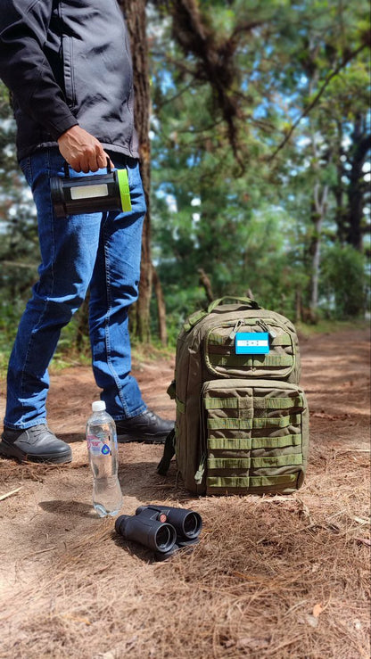 MOCHILA TACTICA DEPORTIVA MOLLE 50 LITROS MULTIDEPOSTLITOS ANILLOS DE SUJECION PECHERA Y DE CINTURA AJUSTES LATERALES /EXPANSIBLE