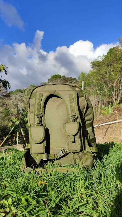MOCHILA TACTICA DEPORTIVA EXPANSIBLE DE 39 A 65 LITROS EXTRAGRANDE