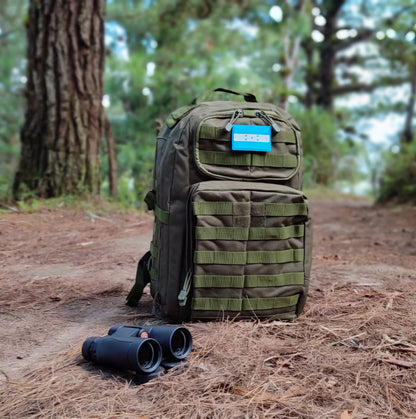 MOCHILA TACTICA DEPORTIVA MOLLE 50 LITROS MULTIDEPOSTLITOS ANILLOS DE SUJECION PECHERA Y DE CINTURA AJUSTES LATERALES /EXPANSIBLE