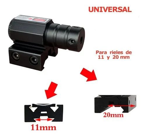 Láser de Punto Rojo Universal 11mm y 20 mm